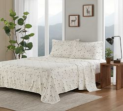 Tilley Cotton Flannel Pine Trees Sheet Set