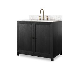 Bryer 36"-48" Marble Top Single Sink Vanity
