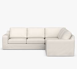 Big Sur Slipcovered L-Shaped Outdoor Sectional