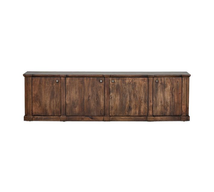 Sideboard with four cabinet doors and top surface