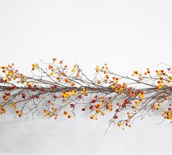 Faux Bittersweet Wreath &amp; Garlands