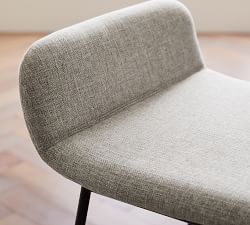 Zoe Upholstered Metal Stool