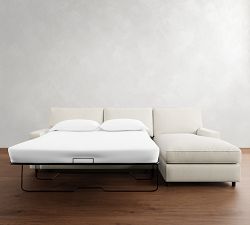 PB Comfort Square Arm Chaise Sleeper Sectional (108")