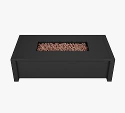 Asher Metal Rectangular Propane Fire Pit Table