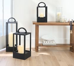 Decker Acacia Wood Outdoor Lantern