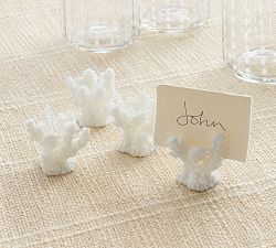 Coral Place Card Holders - Set of 4