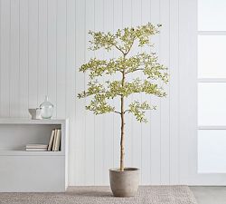 Faux Gregorywood Variegated Leaf Tree with Shapeable Trunk