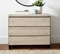 Cayman Metal 3-Drawer Dresser (40")
