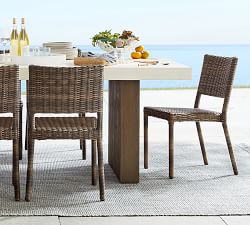 Open Box: Torrey Wicker Stackable Outdoor Dining Chair
