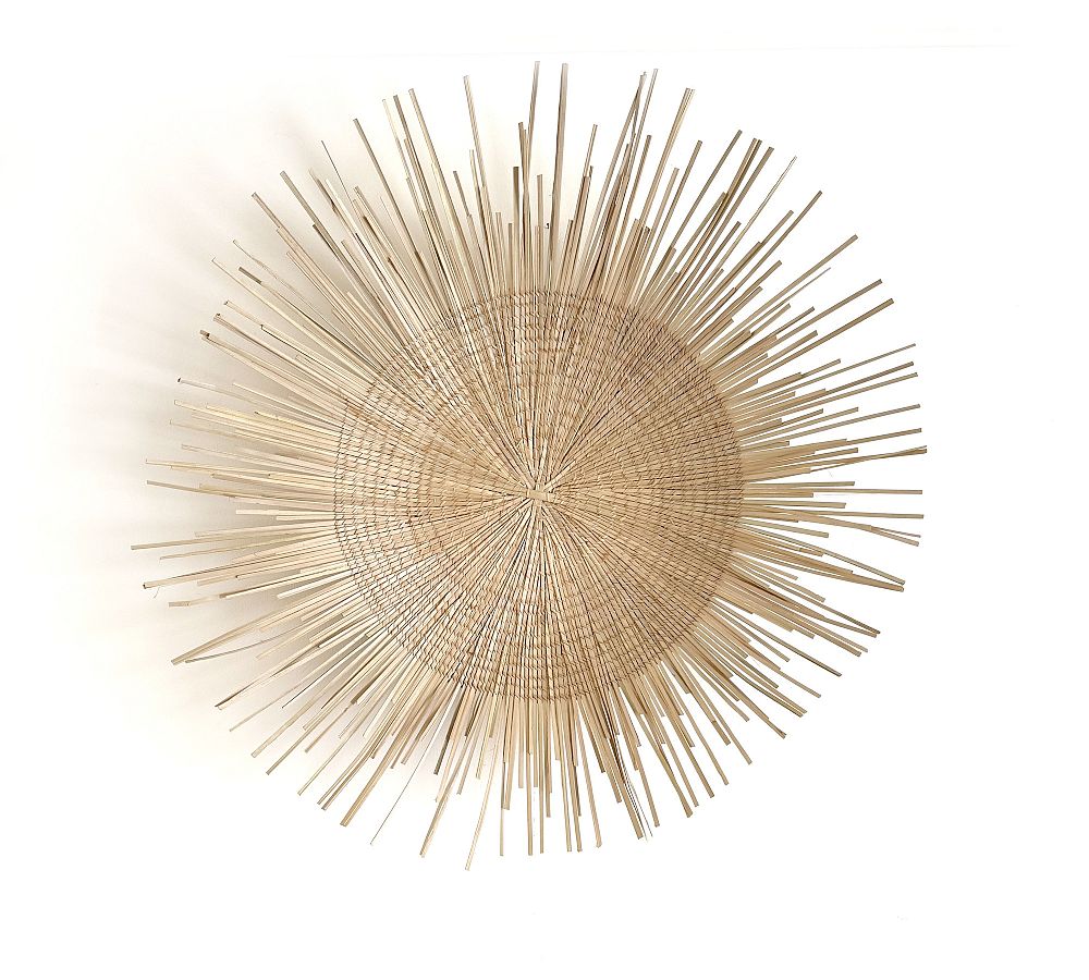 Handwoven Sun Plate - Medium - Natural