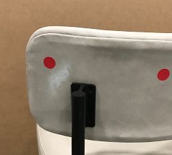 Open Box: Maison Leather Counter Stool (24") - Pepple Statesville, Antique Bronze Finish