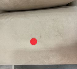 Open Box: Carlisle English Arm Upholstered Armchair, Polyester Wrapped Cushions - Performance Suede, Stone