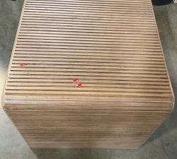 Open Box: Soren Rectangular End Table - Rustic Grey