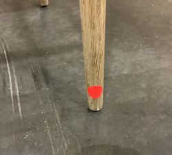 Open Box: Courcheval Leather Bar Stool - Camel Nubuck, Seadrift Finish