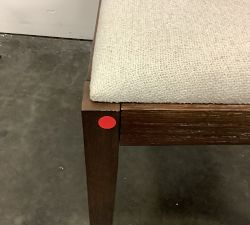 Open Box: Monty Cane Dining Chair - Performance Boucle Oatmeal, Vintage Amber Finish