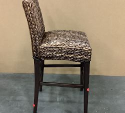 Open Box: Seagrass Bar height stool - Havana Dark