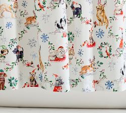 Christmas Dogs Shower Curtain