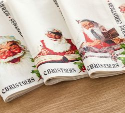 Norman Rockwell Napkins, Mixed Set of 4