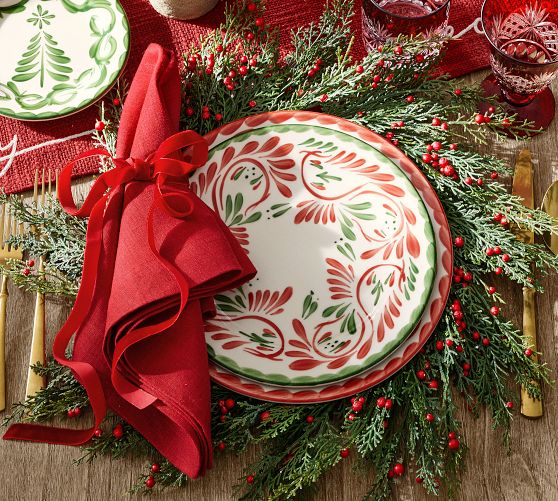 Puebla Porcelain Salad Plates - Set of 4