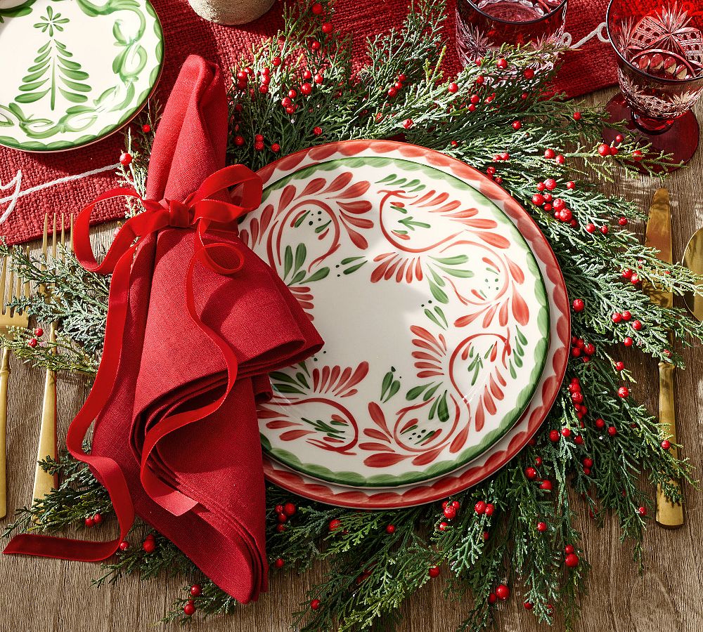 Puebla Porcelain Salad Plates - Set of 4