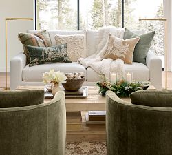 PB Comfort Modern Square Arm Deep Seat Sofa (62&quot;&ndash;118&quot;)
