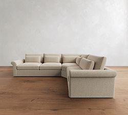 Westwood Roll Arm Deep Seat 3-Piece Wedge Sleeper Sectional (135&quot;)