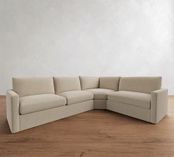 Westwood Slim Arm 3-Piece Wedge Sleeper Sectional (124")