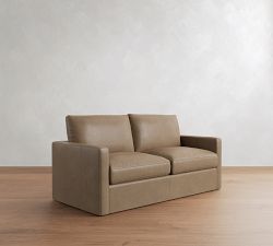Westwood Slim Arm Leather Sleeper Sofa (53"&ndash;84")