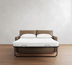 Westwood Slim Arm Leather Sleeper Sofa (53"&ndash;84")