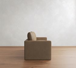 Westwood Slim Arm Leather Sleeper Sofa (53"&ndash;84")