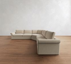 Westwood Roll Arm 3-Piece L-Shaped Wedge Sectional (131&quot;)