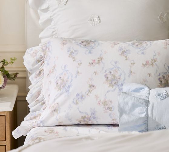 LoveShackFancy Manorbrooke Bouquet Printed Sheet Set
