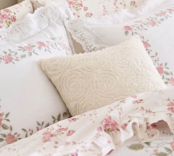 LoveShackFancy Organza Rosette Pillow