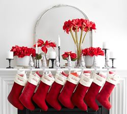 Antique Silver Nostalgic Figurine Stocking Holders