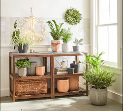 Black Terracotta Outdoor Planters