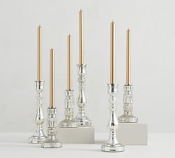 Unscented Gold Taper Candles - Set of 6