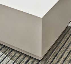 Pomona Concrete Square Outdoor Bunching Table (22&quot;)