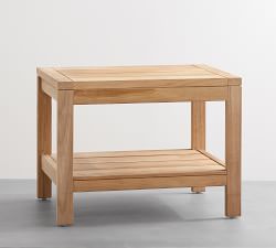 Teak Wood Outdoor Storage Bench
