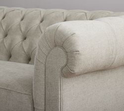 Chesterfield Roll Arm Sofa (67&quot;&ndash;98&quot;)