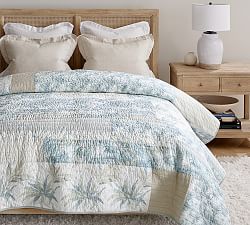 Island Patchwork Handcrafted Cotton Quilt &amp; Shams