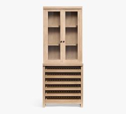 Modern Farmhouse Hutch with Wine Storage (34")