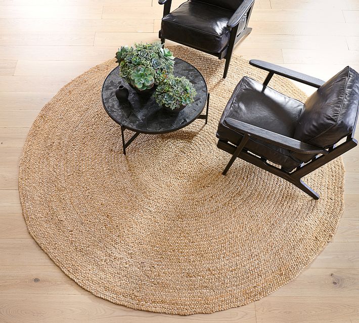 その他 jute rug 9992 circle Round Braided Jute Rug | Pottery Barn
