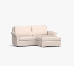 Sanford Roll Arm Reversible Chaise Sectional (77"&ndash;90")