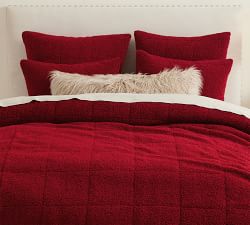 Teddy Faux Fur Quilted Sham