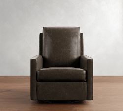Duncan Leather Swivel Recliner