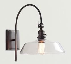 Farmhouse Glass Arc Sconce (18'')