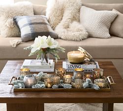 Faux Amaryllis Composed Arrangement - White