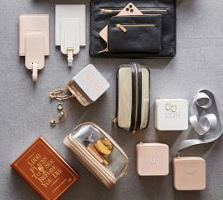 Quinn Leather Jewelry Travel Case  - Shadow Printed