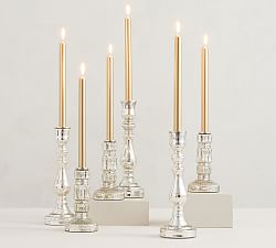 Unscented Gold Taper Candles - Set of 6