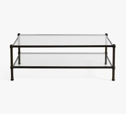 Everson Rectangular Glass Coffee Table - Thumbnail 2